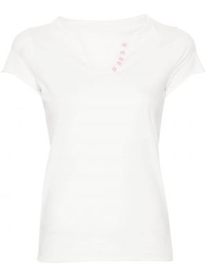 Kokvilnas t-krekls ar apdruku Zadig&voltaire balts