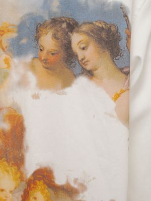 Košulja s printom s džepovima Balmain bijela