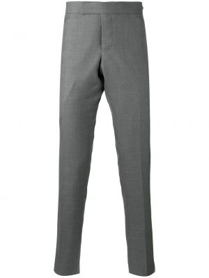 Ravne hlače Thom Browne siva