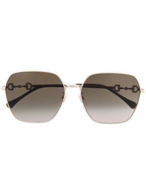 Okulary przeciwsłoneczne oversize Gucci Eyewear złote