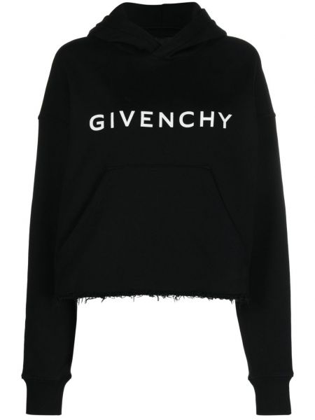 Bluza z kapturem bawełniana z nadrukiem Givenchy