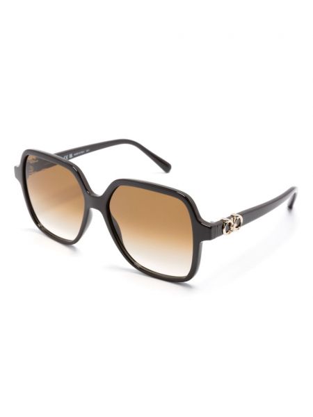 Oversize saulesbrilles Ferragamo brūns
