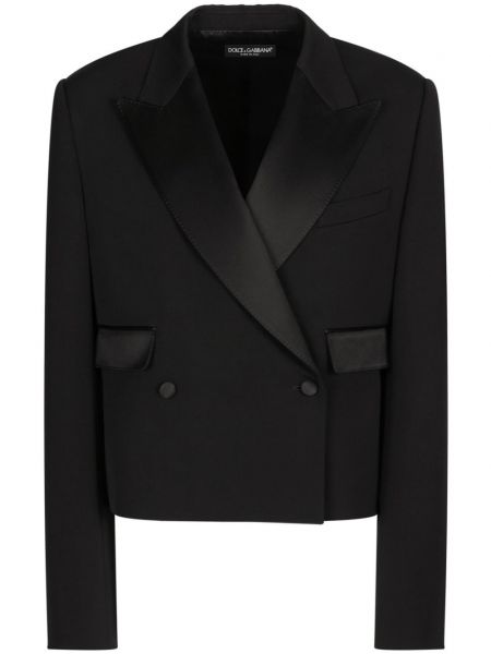 Dobbeltradet blazer Dolce & Gabbana sort