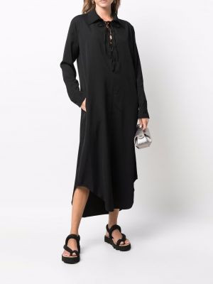 Vestido largo Yohji Yamamoto negro
