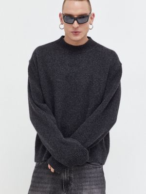 Sweter wełniany Hugo szary