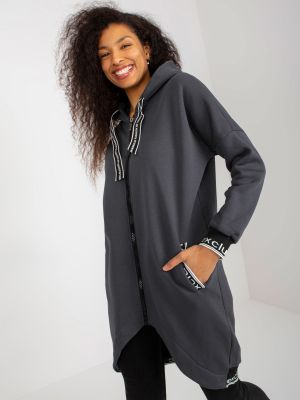 Kabát Fashionhunters šedý
