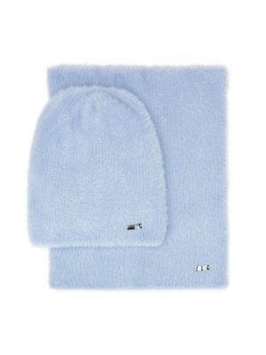 Dzianinowa czapka z daszkiem Wittchen niebieska