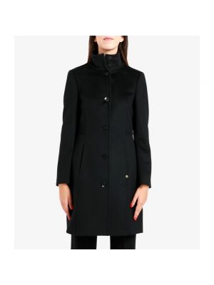 Abrigo de lana slim fit Pennyblack negro