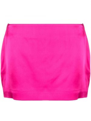 Viskózové mini sukně na zip Gauge81 - růžová