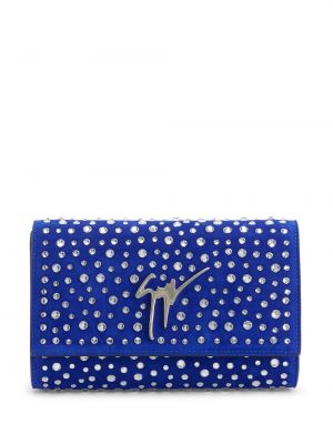 Clutch torbica Giuseppe Zanotti plava