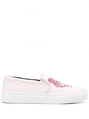 Tigerstripete skli på brodert slip-on sneakers Kenzo rosa