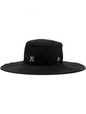 Haftowana czapka bawełniana Ys czarna