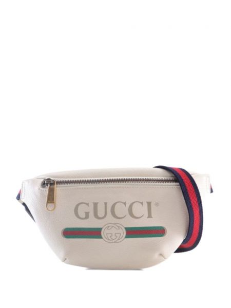 Δερμάτινος ζώνη για τη μέση Gucci Pre-owned λευκό