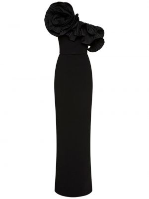 Koktejlkové šaty s volánmi Rebecca Vallance čierna