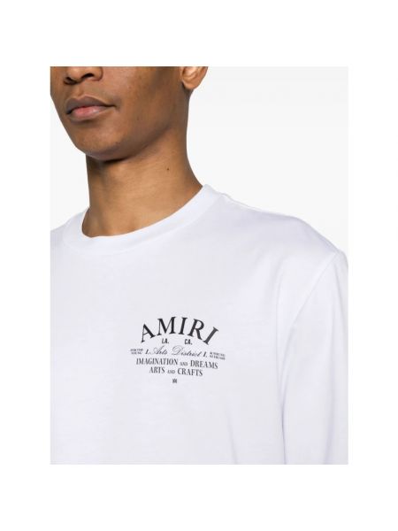 Jersey hemd aus baumwoll mit print Amiri weiß