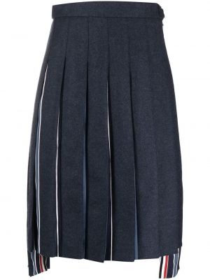 Plisovaná sukňa Thom Browne modrá