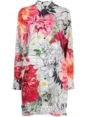 Trykt floral dress Mary Katrantzou hvit