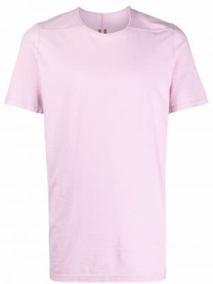 Camiseta de cuello redondo Rick Owens Drkshdw rosa
