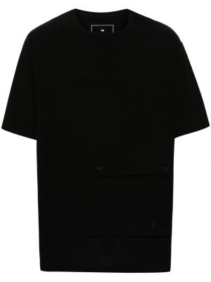 Tricou din bumbac Y-3 negru