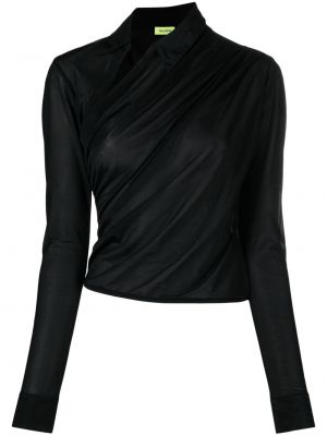 Asymetrická košeľa Gauge81 čierna