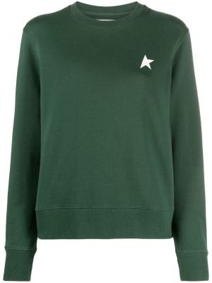 Stern sweatshirt aus baumwoll mit print Golden Goose