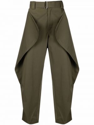 Pantalones con estampado con estampado geométrico Jw Anderson verde