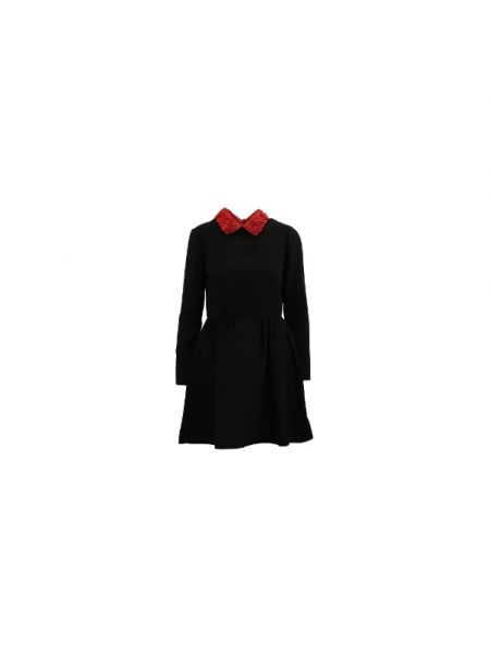 Sukienka wełniana retro Valentino Vintage czarna