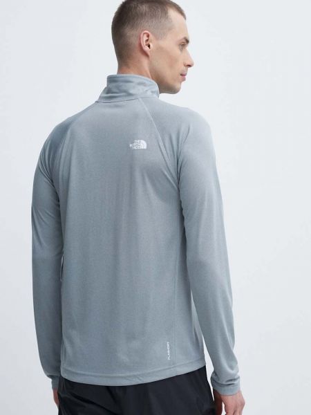 Tricou cu mânecă lungă sport The North Face gri