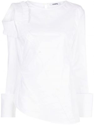 Асиметрична риза Vivetta бяло