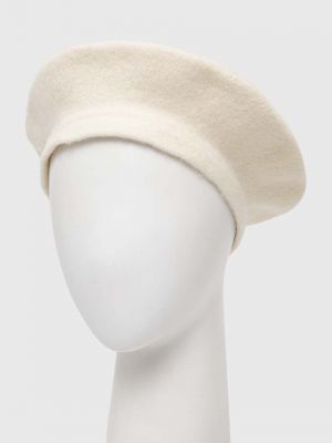 Vlněný baret Sisley béžový