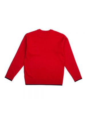 Sweter z okrągłym dekoltem Jeckerson czerwony