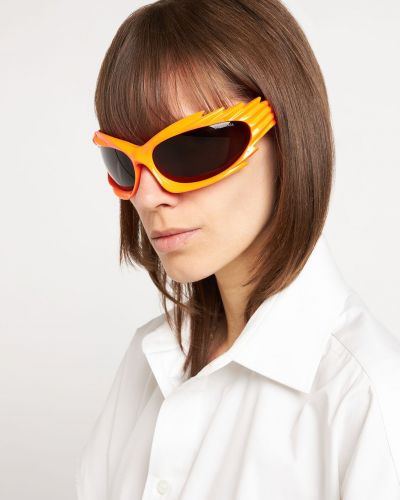 Sluneční brýle Balenciaga oranžové