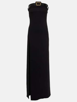 Dlouhé šaty s přezkou Tom Ford černé