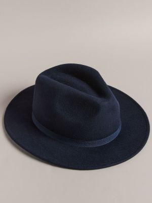 Синяя фетровая шляпа-трилби Corbby Ted Baker