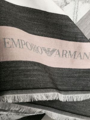 Pruhovaný šál s potiskem Emporio Armani