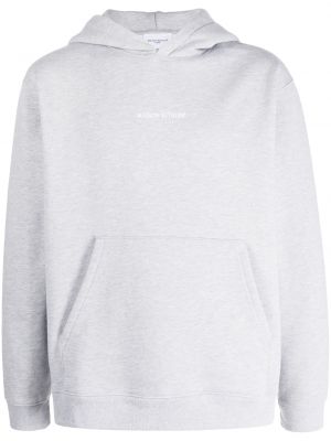 Hoodie med broderi Maison Kitsuné grå