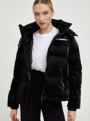 Téli kabát Karl Lagerfeld fekete