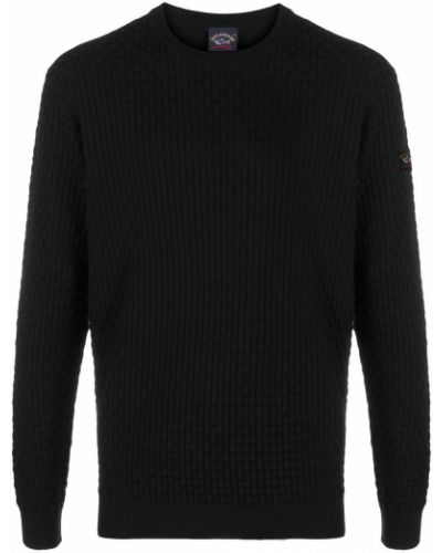 Jersey a cuadros de punto de tela jersey Paul & Shark negro
