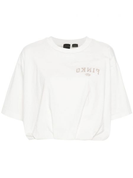 T-shirt mit print Pinko weiß