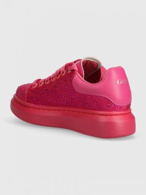 Velúr sneakers Goe rózsaszín