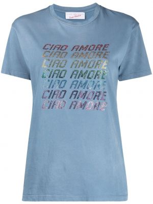 Camiseta de cristal Giada Benincasa azul