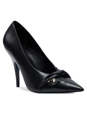 Nizki čevlji s peto z visoko peto Patrizia Pepe črna