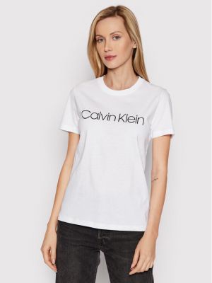 Marškinėliai Calvin Klein balta