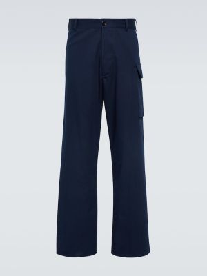 Pantalones cargo de algodón Marni azul