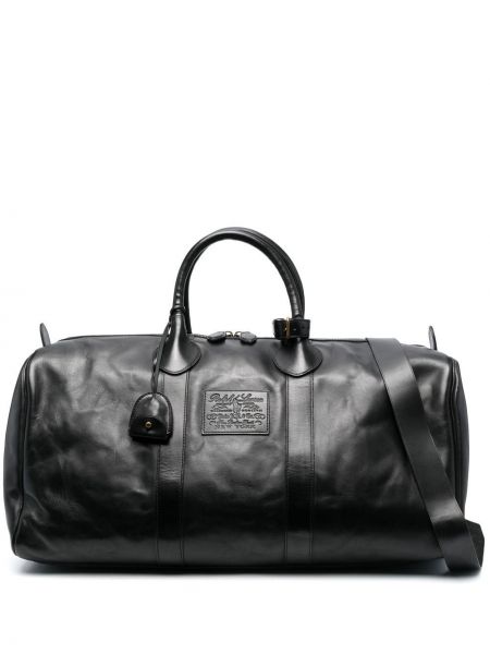 Кожени чанта Polo Ralph Lauren черно