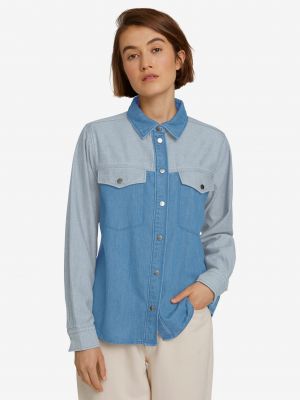 Koszula jeansowa bawełniane Tom Tailor - szary