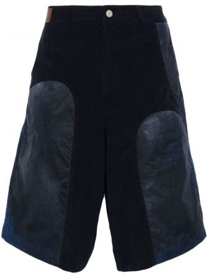 Bermuda kratke hlače iz rebrastega žameta Andersson Bell modra
