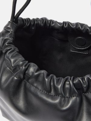 Bolsa de hombro de cuero de cuero sintético A.p.c. negro