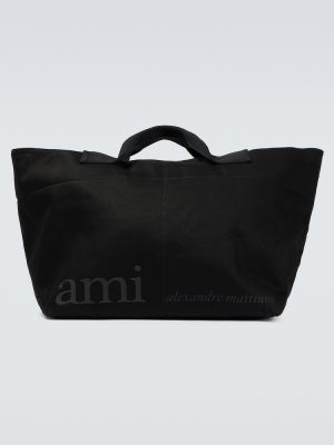 Geantă shopper Ami Paris negru