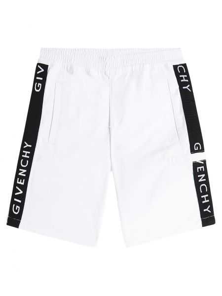 Puuvilla bermudashortsit pojille Givenchy Kids valkoinen